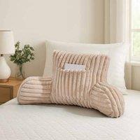 GAVENO CAVAILIA Super Comfy Ribbed Warm Cuddle Cushion in Beige