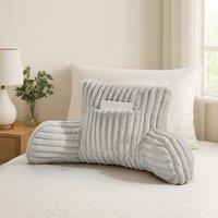 GAVENO CAVAILIA Super Comfy Ribbed Warm Cuddle Cushion in Grey