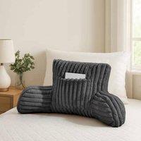GAVENO CAVAILIA Super Comfy Ribbed Warm Cuddle Cushion in Charcoal