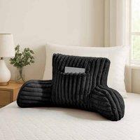 GAVENO CAVAILIA Super Comfy Ribbed Warm Cuddle Cushion in Black