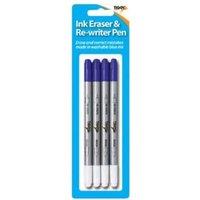 Tiger Re-Writer Eraser Pen Set (Pack of 4) in Light Grey