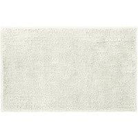 Allure Bath Fashions Chenille Bobble Bath Mat 60 x 90cm - Super Soft Microfibre & Non-Slip in Cream | Size: 60 x 90 cm