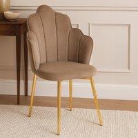 Orsina Tian Velvet Chair in Brown