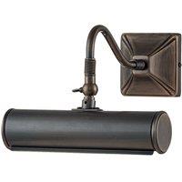 Netlighting Picture Light 1 Light Small Picture Wall Light Dark Bronze E14