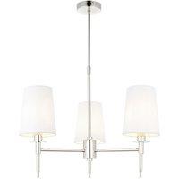 Netlighting 'FLORENCE' Stylish Dimmable 3 Light Multi Arm Pendant Ceiling Lamp in Grey