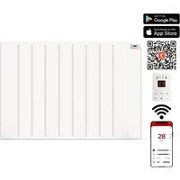 MYLEK Wifi Smart App Electric Panel Heater with 24/7 Timer IP24 Rated 2kW in White