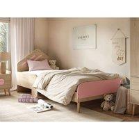 Flair Noah Single Bed Oak in Pink