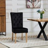 Artemis Home Pienza Velvet Dining Chairs - Set of 2 in Black
