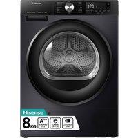 Hisense DH3S802BB3 - Black 8KG Heat Pump Tumble Dryer - A+++ Energy Rating