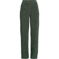 Lands' End Women's Sport Cord Relaxed Straight Leg Trousers in Bottle Green | Size: 14-16
