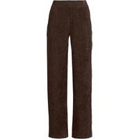 Lands' End Women's Sport Cord Relaxed Straight Leg Trousers in Dark Brown | Size: 10-12