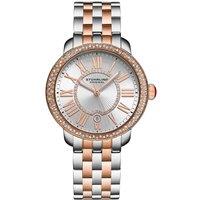 STHRLING Original Women's Celestia Quartz 38mm Watch - Sunray Dial, Crystal Bezel, Steel Band in Rose Gold