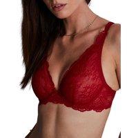 Aubade Women's Danse Des Sens Triangle Plunge Bra in Red | Size: 30D