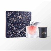 Lancome Women's La Vie Est Belle Gift Set EDP Spray 50ml + Candle in Clear