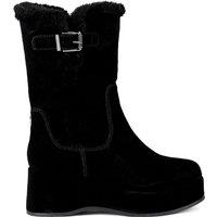 Carvela Women's 'Apres Buckle' Suede Boots in Black | Size: 7