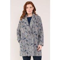 Nomads Clothing Women's Cotton Handloom Oversized Coat in Blue | Size: 18