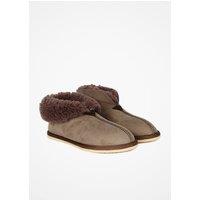 Celtic & Co Women's ' Shearling Bootee Slippers in Mid Grey | Size: 4