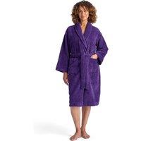 CHRISTY Women's 'Supersoft Cosy' Microvelour Bath Robe in Purple | Size: Large/XL