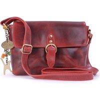 Catwalk Collection Handbags Women's Freya Small Leather Cross Body Bag in Red