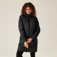 Regatta Women's Romine II Waterproof Parka Jacket in Jet Black | Size: 18