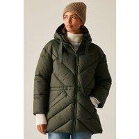 Regatta Women's Rusey Water-Repellent Insulating Padded Jacket in Green | Size: 10