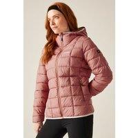Regatta Women's Asper Hooded Water-Repellent Insulating Padded Jacket in Pink | Size: 20