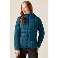 Regatta Women's Asper Hooded Water-Repellent Insulating Padded Jacket in Blue | Size: 10