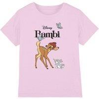 Bambi Girl's & Thumper Girls T-Shirt Light Pink | Size: 9-10 Years