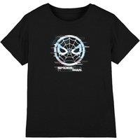 Spider Man Glitch Parker Spiderman T-Shirt Black | Size: 7-8 Years