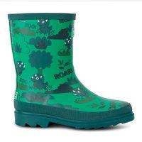 Regatta Mudplay II Character Waterproof Wellies in Green | Size: Infant 4