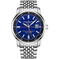 STHRLING Original Men's Trackmaster 1026 42mm Automatic Watch - Luminous Markers in Blue