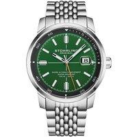 STHRLING Original Men's Trackmaster 1026 42mm Automatic Watch - Luminous Markers in Green