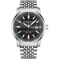 STHRLING Original Men's Trackmaster 1026 42mm Automatic Watch - Luminous Markers in Black