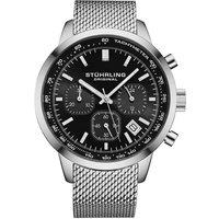 STHRLING Original Men's Chronoport 4082 44mm Quartz Chronograph - Mesh Bracelet in Black