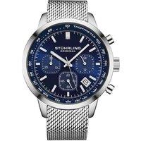 STHRLING Original Men's Chronoport 4082 44mm Quartz Chronograph - Mesh Bracelet in Blue