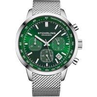 STHRLING Original Men's Chronoport 4082 44mm Quartz Chronograph - Mesh Bracelet in Green