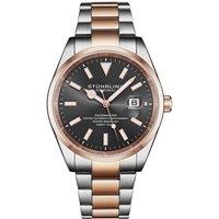 STHRLING Original Men's Datemaster 1025 42mm Swiss Automatic Watch - Sunray Dial in Rose Gold