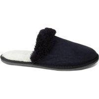 Celtic & Co Men's British Shearling Mules in Dark Navy | Size: 9