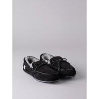 Lakeland Leather Men's Sheepskin Moccasins in Black | Size: 12
