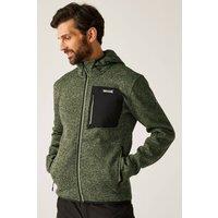 Regatta Men's Newhill Stretch Insulated Hooded Fleece in Green | Size: Large