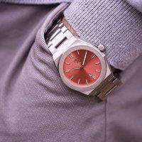 Wear We Met Men's Personalised Wave Watch - Engraved in Peach | Size: 1 Pack