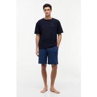 Tommy Hilfiger Men's SS Jersey Pj Set Print Desert Sky in Navy | Size: Large