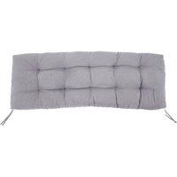 Living and Home 130x50cm Garden Patio Bench Cushion 2/3 Seater Seat Pad in Light Grey | Size: 130x50 cm