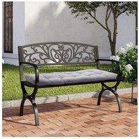 H&O Direct 130cm W x 50cm D Benches Seat Cushion in Grey | Size: 130 cm W x 50 cm D