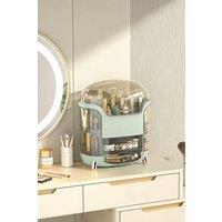 ExtraStar Dustproof & Waterproof Cosmetic Storage Box for Vanity in Green