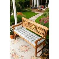 ExtraStar Tufted Sun Lounger Cushion with Ties, High-Resilience EPE Foam in Grey