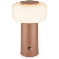 BRILONER Rechargeable Table Lamp in Coffee 20, 5cm in Brown