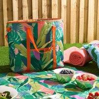 OHS Summer Print Picnic Cool Bag Reusable Insulated Food Bags in Green