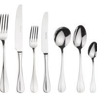 Arthur Price 'Baguette' Stainless Steel 7 Piece Cutlery Place Setting in Silver | Size: 1 Pack