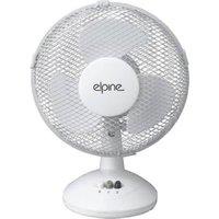 BARGAINS-GALORE 9" Pedestal Oscillating Desk Stand Air Fan Free Standing Home Cooling in White
